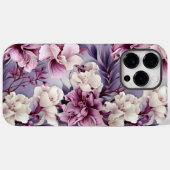 Coque Case-Mate iPhone Chic violet orchidée florale (Back (Horizontal))