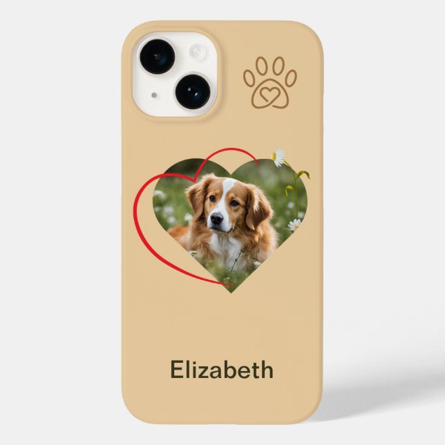 Coque Case-Mate iPhone Chien de coeur iPhone / coque ipad (Verso)