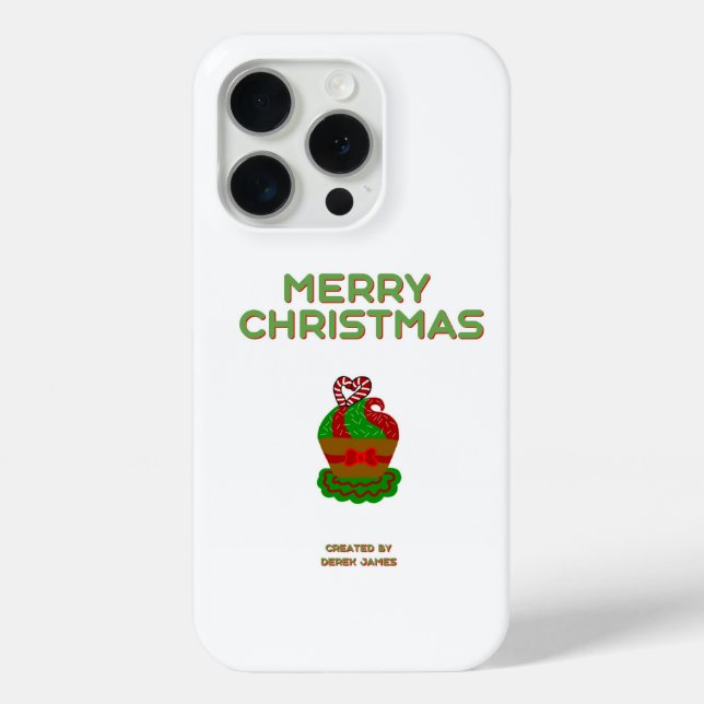 Coque Case-Mate iPhone Christmas Cupcake Apple iPhone 15 Pro Coque (Verso)
