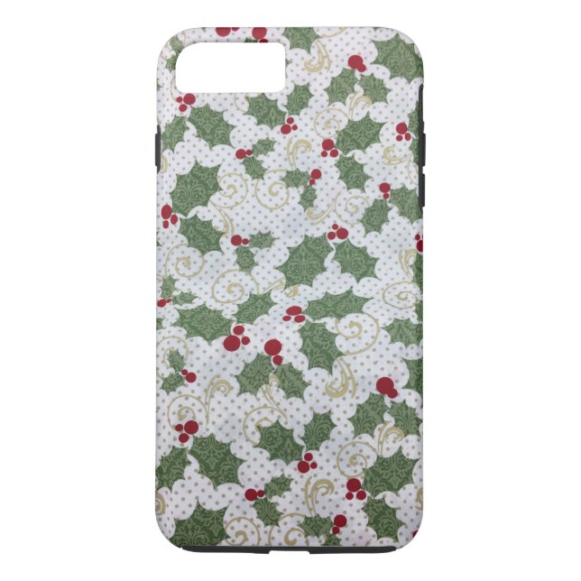 Coque Case-Mate iPhone Christmas Holly coque iphone (Dos)