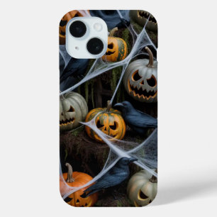 Coque Case-Mate iPhone Citrouille effrayant Web Halloween iPhone / coque 