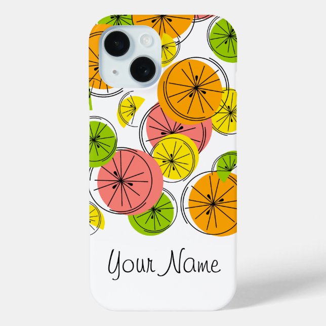 Coque Case-Mate iPhone Citrus 'Nom' coque iphone vertical (Verso)
