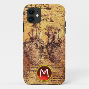 Coque Case-Mate iPhone Coeur et ses vaisseaux sanguins Parchemin Gem Mono