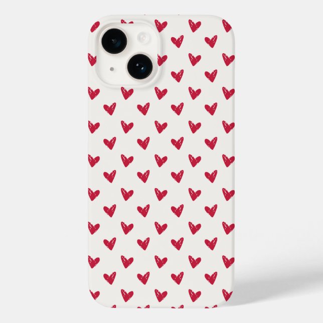 Coque Case-Mate iPhone Coeurs rouges, Saint Valentin iPhone / coque ipad (Verso)