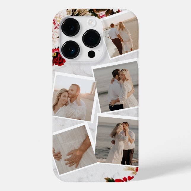 Coque Case-Mate iPhone Collage photo floral minime Iphone 14 Coque (Verso)