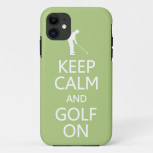 Coque Case-Mate iPhone Conserver le calme et le golf sur coque iphone cou