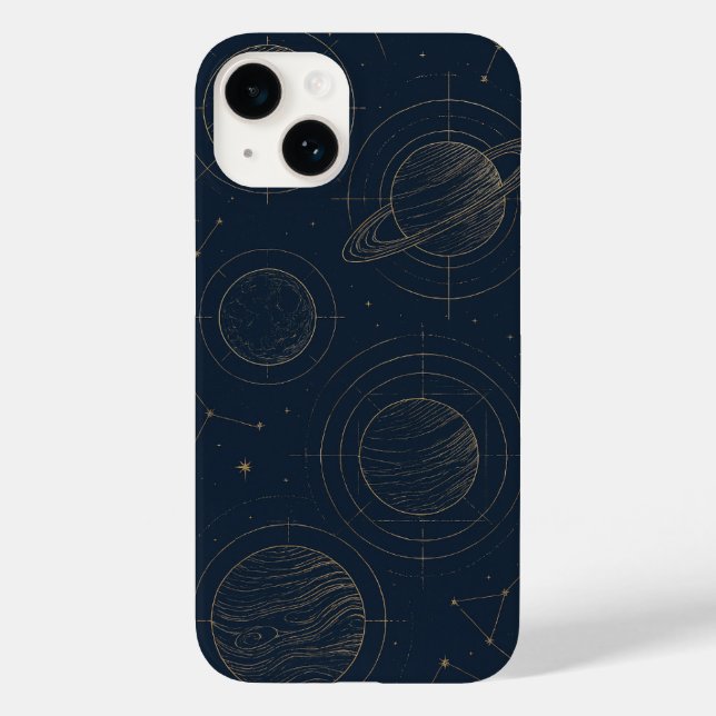 Coque Case-Mate iPhone Constellations or élégant - coque iphone dynamique (Verso)