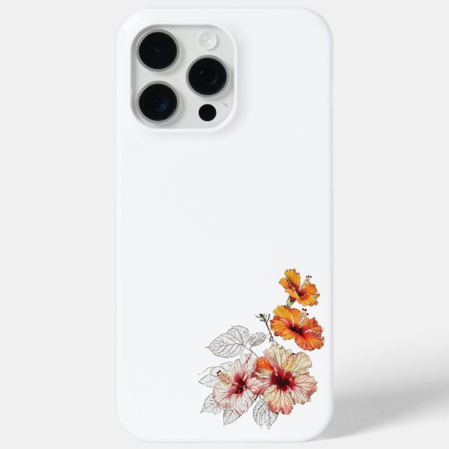 Coque Case-Mate iPhone coque de fleurs iPhone 15 Pro Max (Verso)
