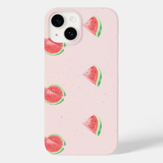 Coque Case-Mate iPhone coque iphone 14 motif pastèque. (Verso)