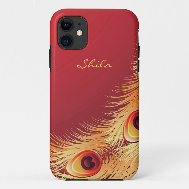 Coque Case-Mate iPhone Coque iPhone 5 plume de paon (Dos)
