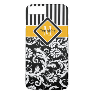 Coque Case-Mate iPhone Coque iPhone 7 | Damas, bandes | Jaune 2