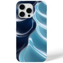 Coque iphone Abstrait bleu brillant