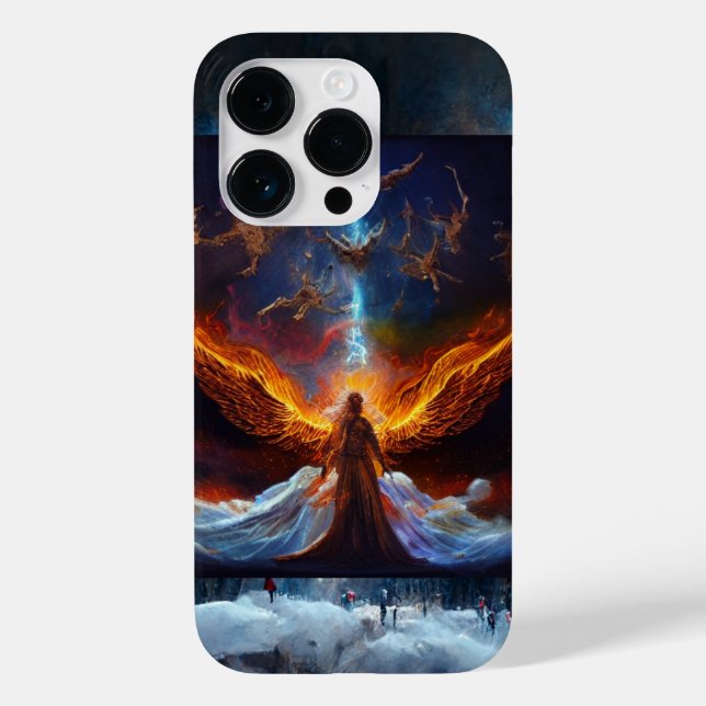 Coque Case-Mate iPhone Coque iphone Angel_Art numérique cosmique (Verso)
