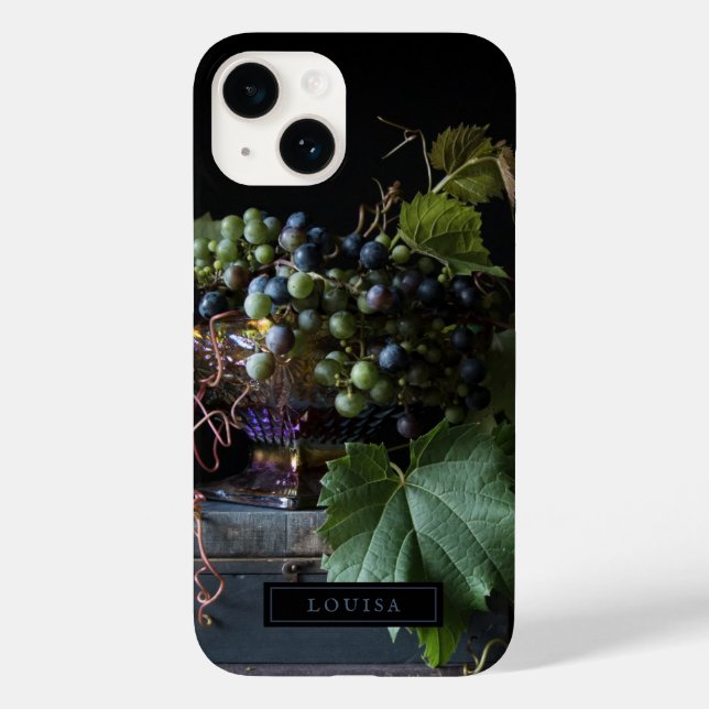 Coque Case-Mate iPhone Coque iphone botanique de la vie morte des raisins (Verso)