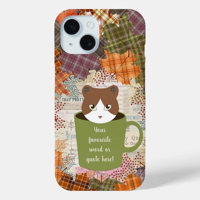 Coque Case-Mate iPhone Coque iphone Chat de pause automne (Verso)
