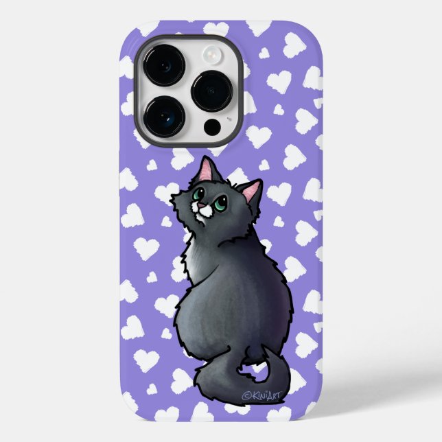 Coque Case-Mate iPhone Coque iphone Coque-Mate de chat vert (Verso)