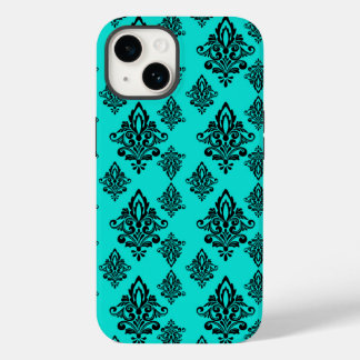 Coque Case-Mate iPhone Coque Iphone Damask - Turquoise foncé