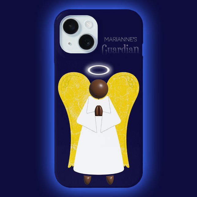 Coque Case-Mate iPhone Coque iphone d'Ange de la Guardian d'Amérique afri (Créateur téléchargé)