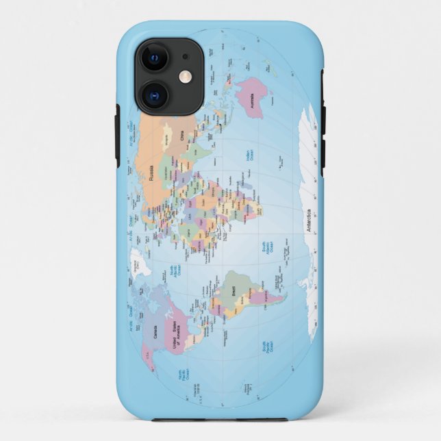 Coque Case-Mate iPhone coque iphone de carte du monde (Dos)