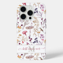 Coque iphone de colibri floral - cadeau de la fête