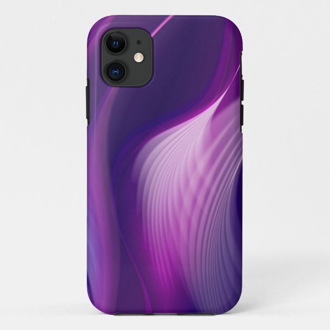 Coque Case-Mate iPhone Coque iphone de conception abstraite violet (Dos)
