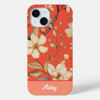 Coque Case-Mate iPhone Coque iphone de fleur sauvage rouge Mango Spring