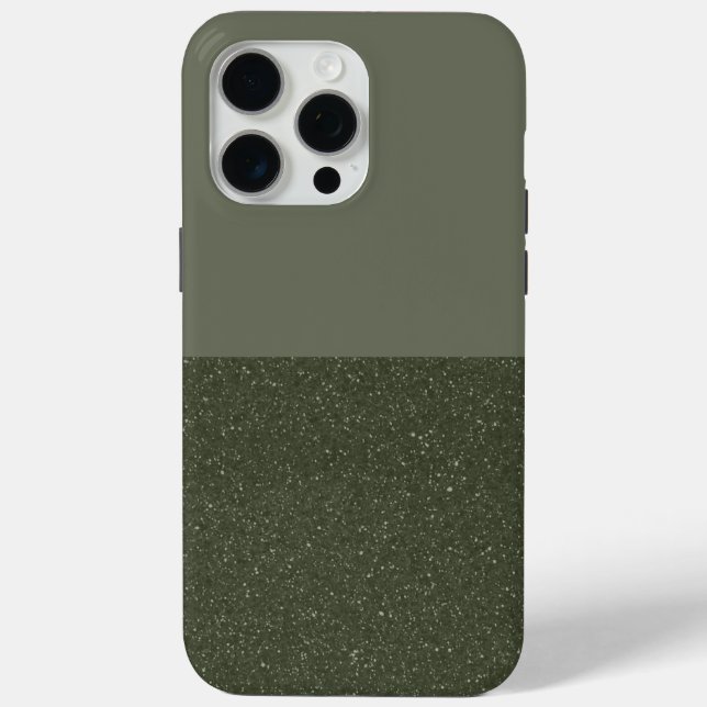 Coque Case-Mate iPhone Coque iphone de fractionnement vert Moss personnal (Verso)