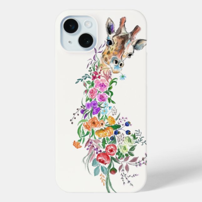 Coque Case-Mate iPhone Coque iphone de Giraffe Fleurs (Verso)