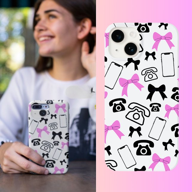 Coque Case-Mate iPhone Coque iphone de lignes et de téléphones (Cute and coquette!)