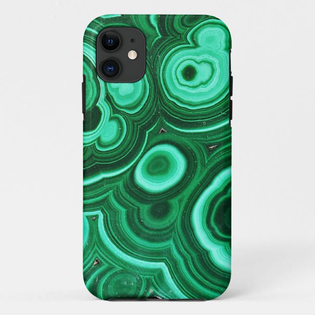 Coque Case-Mate iPhone Coque iphone de motif de malachite (Dos)