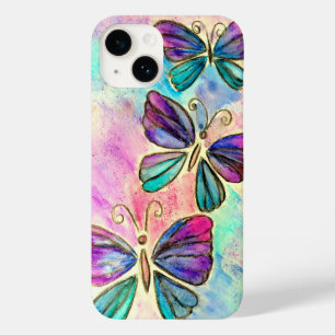 Coque Case-Mate iPhone Coque iphone de papillons rose pourpre