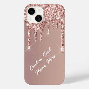 Coque Case-Mate iPhone coque iphone de Parties scintillant rose Gold avec
