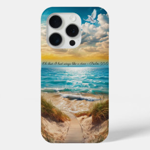 Coque Case-Mate iPhone Coque iphone de plage d'été avec inspirant Psaume 