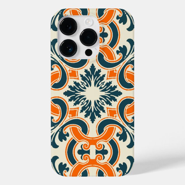 Coque Case-Mate iPhone Coque iphone de tuiles bleu portugais Coque-Mate (Verso)