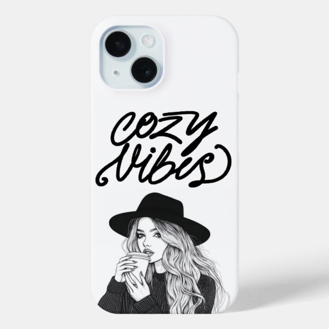 Coque Case-Mate iPhone Coque iphone de vibes cosy (Verso)