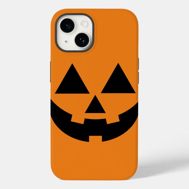 Coque Case-Mate iPhone Coque iphone de visage Jack-o'lanterne d'Halloween (Verso)