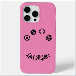 Coque Case-Mate iPhone Coque iphone des athlètes de sexe féminin rose