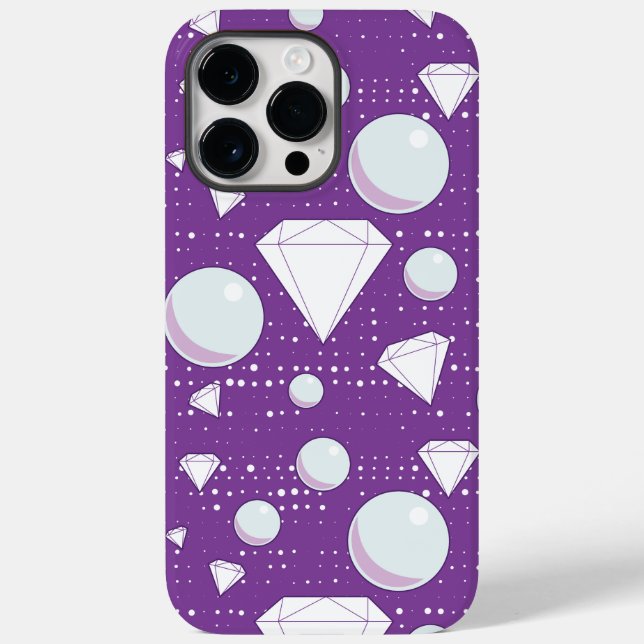 Coque Case-Mate iPhone Coque iphone Diamonds & Pearls (Verso)