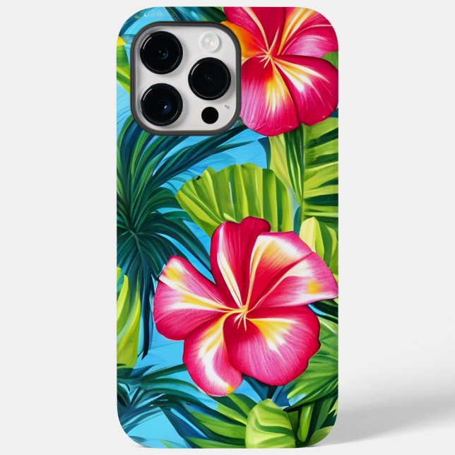 Coque Case-Mate iPhone Coque iphone d'impression hawaïen tropical (Verso)