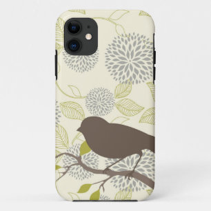 Coque Case-Mate iPhone Coque iphone d'oiseau et de fleur