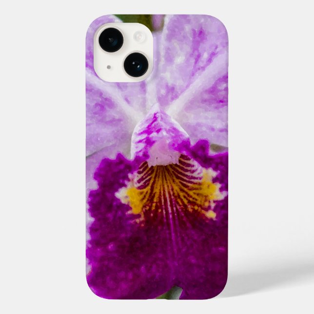 Coque Case-Mate iPhone Coque iphone d'orchidée violet Passion (Verso)