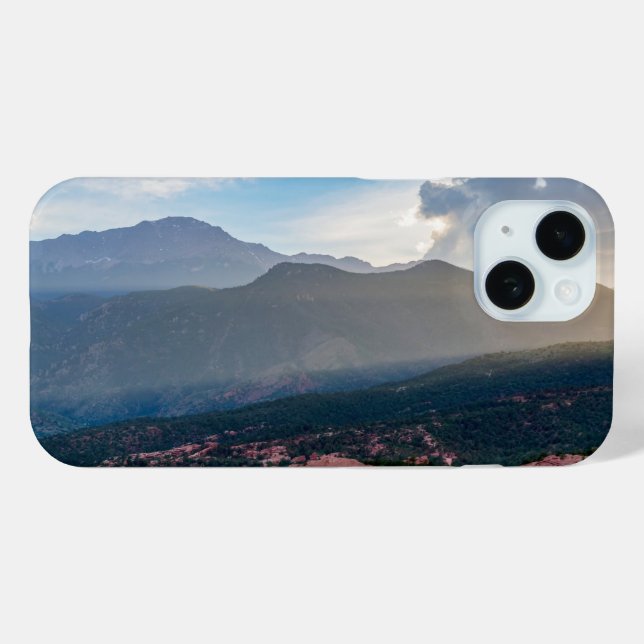 Coque Case-Mate iPhone Coque iphone du coucher de soleil de Hazy Pikes Pe (Verso (horizontal))