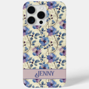 Coque Case-Mate iPhone Coque iPhone Fleurs Bleues et Roses