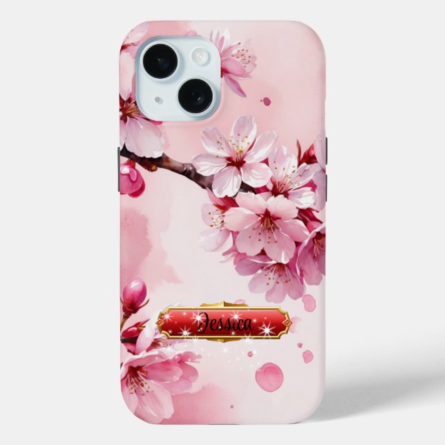 Coque Case-Mate iPhone Coque iPhone / iPad Fleurs de cerisier rose pâle (Verso)
