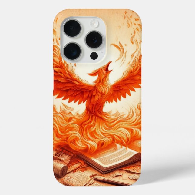 Coque Case-Mate iPhone Coque iphone Majestic Orange Dragon Bird (Verso)