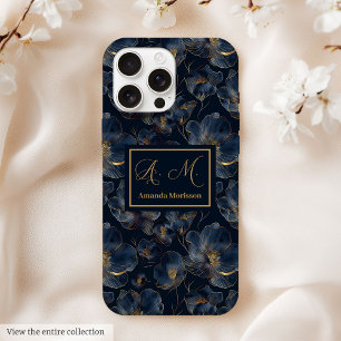 Coque Case-Mate iPhone Coque iPhone Navy Gold Sweet Sixteen Nom personnal
