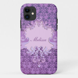 Coque Case-Mate iPhone Coque iphone nommé lilas de damassé d'éléphant