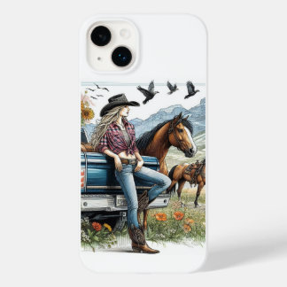 Coque Case-Mate iPhone Coque iphone personnalisable Cowgirl Art