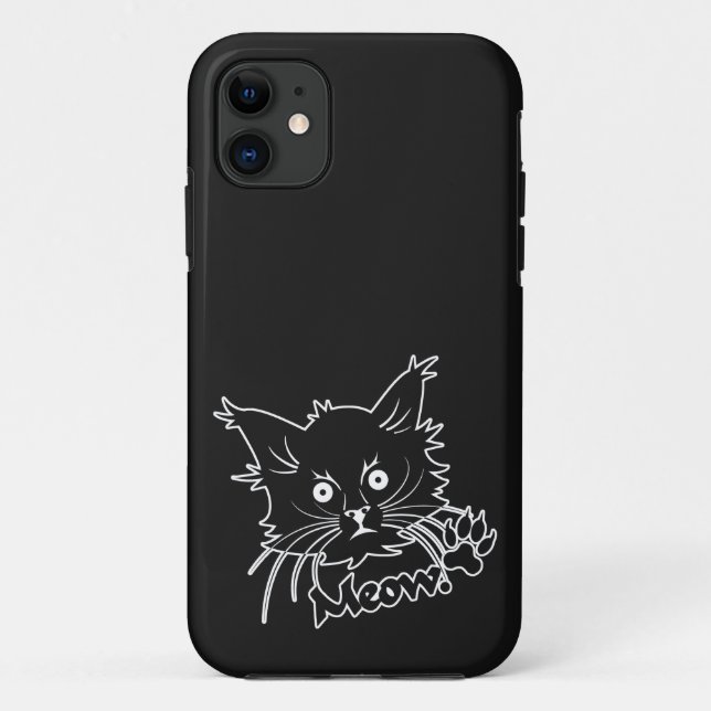 Coque Case-Mate iPhone Coque iphone personnalisé Black Cat (Dos)