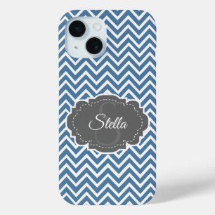 Coque Case-Mate iPhone Coque iphone personnalisé Blue Chevron
